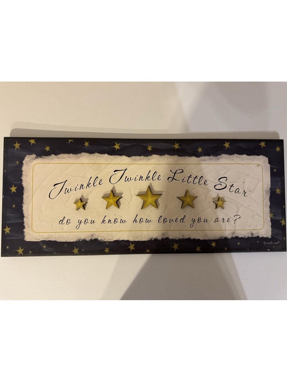 Home Accents Twinkle Twinkle Little Star Stars MDF Wall Plaque 20.37x8.37